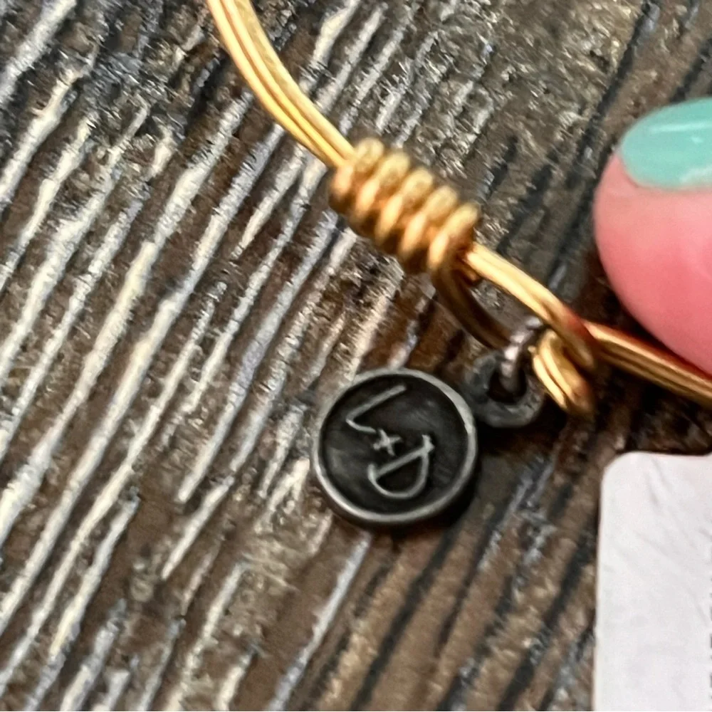 NWT - Luca + Danni - hand made stackable bracelet - Palm Tree